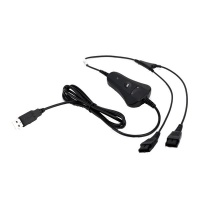 VT Headset Training bottom cable – USB-to-2xQD Y Cable Photo
