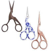 Sewing Craft Scissors Set of 3 Blue 12cm Photo