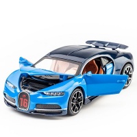 IMIX Blue Bugatti Chiron Model Car Photo