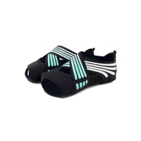 Women's Non Slip Yoga Shoes - Black/Blue Photo