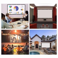 Cre8tive Foldable Projector Screen Curtain 72" Photo