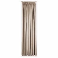 Matoc Readymade Curtain -Velvet -Taped -Lined -DarkCream -230cm W x 250cm H Photo