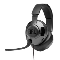 JBL Quantum 200 Wired Over-Ear Gaming Headset With Flip-up Mic Black Photo
