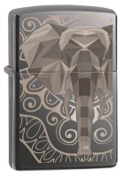 Zippo Lighter - Elephant Fancy Fill Design Photo