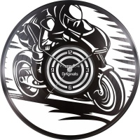 Pappa Joe – Custom Vinyl Wall Clock – Motorcycle Photo