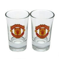 Manchester United FC Manchester Shot Glasses - Twin Pack Photo