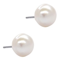 Lily Rose Lily & Rose 10mm Freshwater Pearl Earring Stud - Stainless Steel Pin Photo