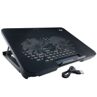 Loop Laptop Cooler 17" USB Powered Notebook Cooling Pad Ergonomic Base Photo