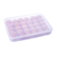 Clear Lid Covered Egg Storage Box - 30 eggs Tray Photo