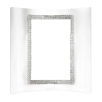 Giftbargains Glass and Diamante Curved' Photoframe Photo