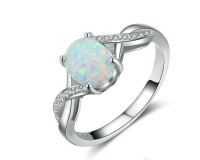 Purple Gypsy Infinity Design Opal Ring Photo