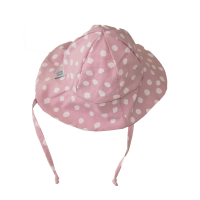 Poogy Bear Pink Splodge Hat with Ties Photo