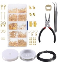 DIY 10 Grid Jewelry Making Kit with Tools Photo