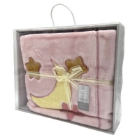 Mothers Choice Baby Blanket - Pink Blocks Photo