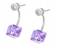 Swarovski Crystal Earrings - Lilac Photo