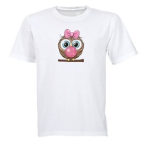 Bubblegum Owl - Kids T-Shirt Photo