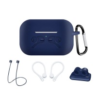 5" 1 Silicone Protective Cover Accessories Kit for AirPods Pro-Deep Blue Photo