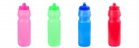 Sportec Water Bottle - 750ml - Semi Transparent - Assorted - 4 Pack Photo