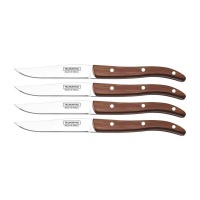 Tramontina 4 pieces 4'' Steak Knives Set Polywood Premium Dishwasher Safe Photo