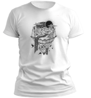 PepperSt Men's White T-Shirt - Fan Sketch Photo