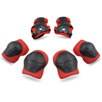 FirstBike Africa Protective Pads - Red - Small - Ages 4 - 9 Photo
