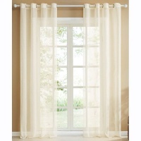 Matoc Designs Matoc Readymade Curtain 500cmWx253cmH - MysticVoile - Eyelet - Stone Photo