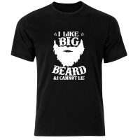Thinking out Loud Think out loud Women "I Like Big Beards" Short Sleeve Tshirt Black Photo