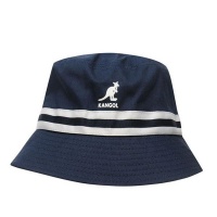 Kangol Stripe Bucket Hat - Navy Photo