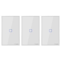 Sonoff Smart Light Switch White 1CH WiFi QiSystems Triple Pack Photo