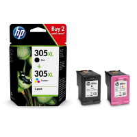 HP 305XL 2-Pack High Yield Tri-color/Black Original Ink Cartridge Photo