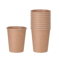 Bags Direct Eco Kraft Paper Cup - 250ml - Set of 10 Pieces Photo