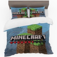 Print with Passion Minecraft Hill Duvet Cover Set Photo