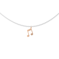 Jack Friedman Jewellers - 9ct Gold Music Note Charm Pink Photo