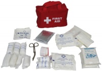 First Aid Kit 38 pieces Plastic Box White Photo