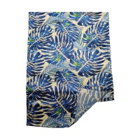 Edlini - Luxurious Silk Cotton Table Runner - Leaves Pattern Photo