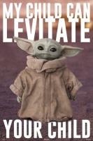 Star Wars The Mandalorian Yoda Levitate Poster Photo