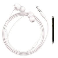 MR A TECH M60 Perfect sound universal earphones with mic – white Photo