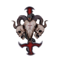 The Goth Spot Devils Cross Wall Plaque Photo
