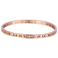Roman Numeral Cuff Bangle with Crystals Photo
