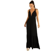 Quiz Ladies Tiered Maxi Dress - Black Photo