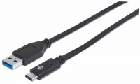 Manhattan USB 3.1 Gen2 Cable-Type -c Male- 1m 3A Black Photo