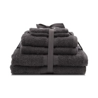 Glodina Bulk Pack 6 x Cotton Towels - Charcoal Photo