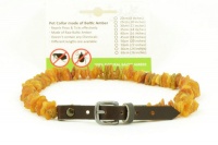 WomanKind Pet collars made with raw Baltic Amber L 40-45cm Photo