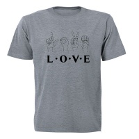 LOVE - Sign Language - Kids T-Shirt Photo