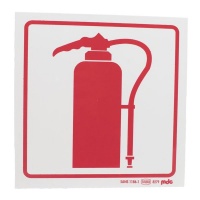 Fire Extinguisher Sign 190x190mm Photo