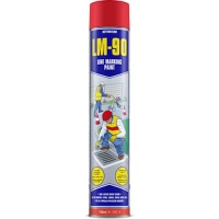 Action Can Line Marking Paint Lm-90 Red 750Ml Photo