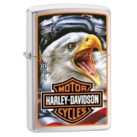 Zippo Lighter - Harley Davidson Mazzi Eagle Photo