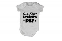 BuyAbility Our First Fathers Day - Stars - Short Sleeve - Baby Grow Photo