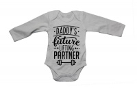 BuyAbility Daddy's Future Lifting Partner - Long Sleeve - Baby Grow Photo