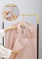 Olive Tree - Silky Satin Garment Bag Coat Suits Dress Carry Cover - Pink -S Photo